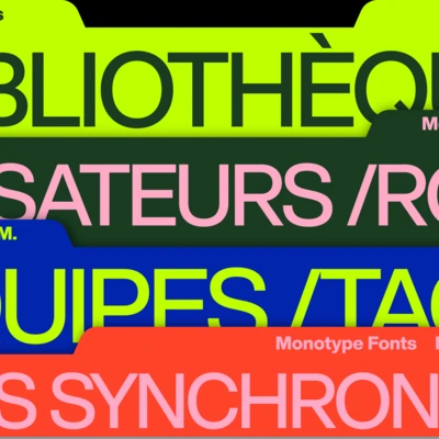 Adaptez-vous aux dernières tendances et méthodes de travail avec Monotype Fonts. Voici comment.
 Adaptez-vous aux dernières tendances et méthodes de travail avec Monotype Fonts. Voici comment.