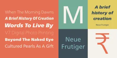 Neue Frutiger one Neue Frutiger