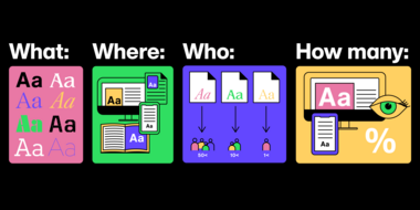 Los problemas a los que suelen enfrentarse los equipos creativos con las licencias de fuentes y cómo evitarlos.