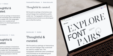 Putting AI to work: The magic of typeface pairing.