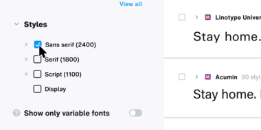 How to find the right fonts quickly.