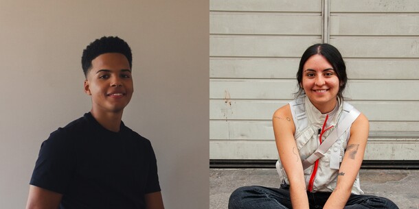 Photos of Patrick Guanaz and Gabriela Parra Sánchez side by side