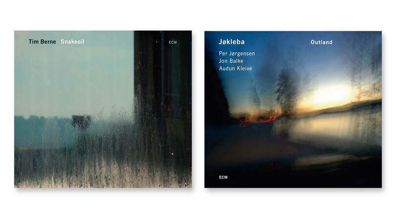 ECM records album covers, featuring the typeface Univers.