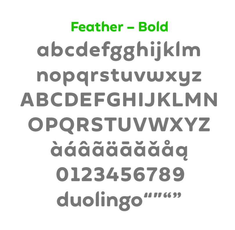 feather font