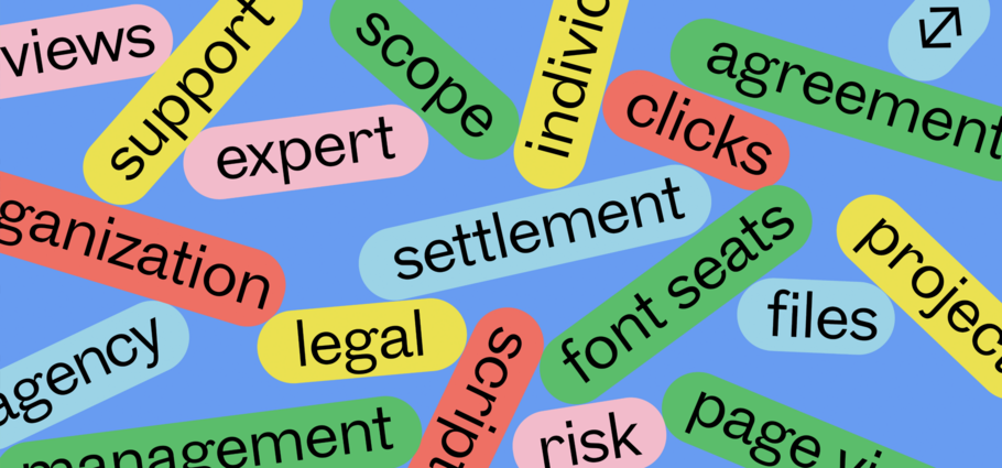 What is a font license agreement?